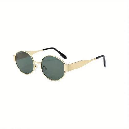 New Oval Sunglasses for Women Men Trendy Metal - Jungle Line
