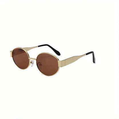New Oval Sunglasses for Women Men Trendy Metal - Jungle Line