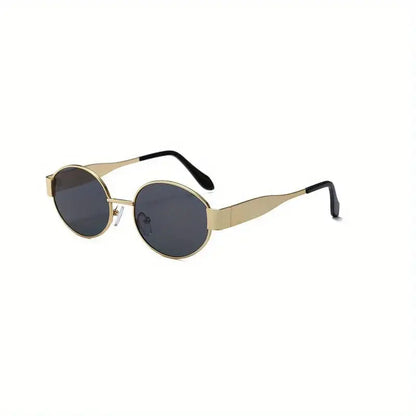 New Oval Sunglasses for Women Men Trendy Metal - Jungle Line