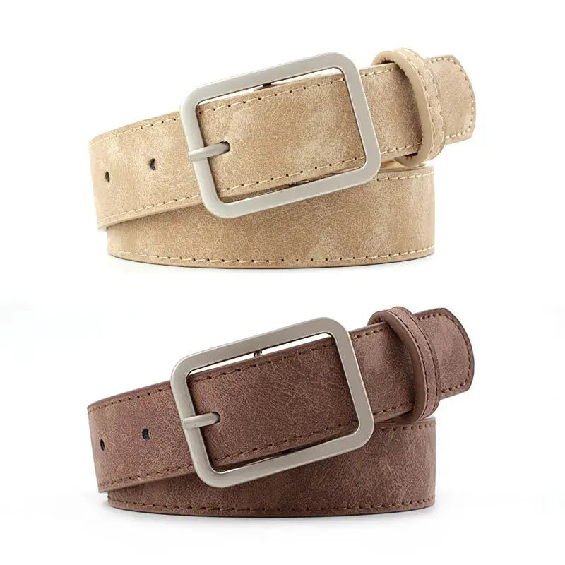 Leopard Print Pu Belt Unisex Fashion Personality Simple Jungle Line