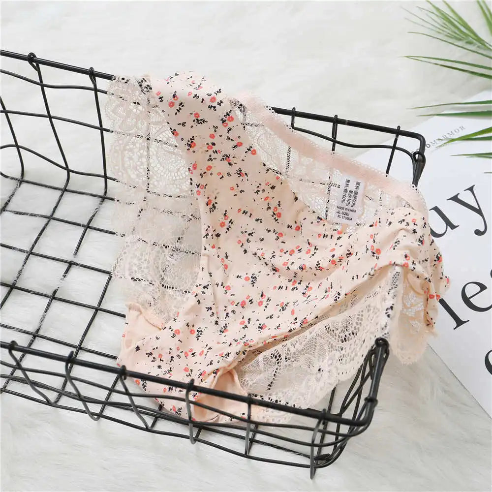 Women Sexy Lace Pantie Cotton Seamless Breathable Leopard Sexy Lingerie Ice Silk Fashion Underwear - Jungle Line