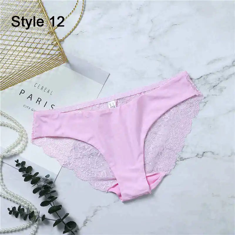 Women Sexy Lace Pantie Cotton Seamless Breathable Leopard Sexy Lingerie Ice Silk Fashion Underwear - Jungle Line