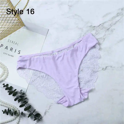 Women Sexy Lace Pantie Cotton Seamless Breathable Leopard Sexy Lingerie Ice Silk Fashion Underwear - Jungle Line