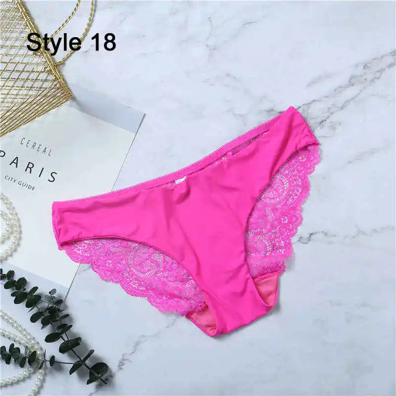 Women Sexy Lace Pantie Cotton Seamless Breathable Leopard Sexy Lingerie Ice Silk Fashion Underwear - Jungle Line