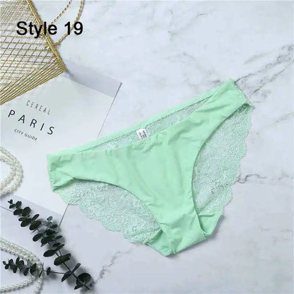 Women Sexy Lace Pantie Cotton Seamless Breathable Leopard Sexy Lingerie Ice Silk Fashion Underwear - Jungle Line