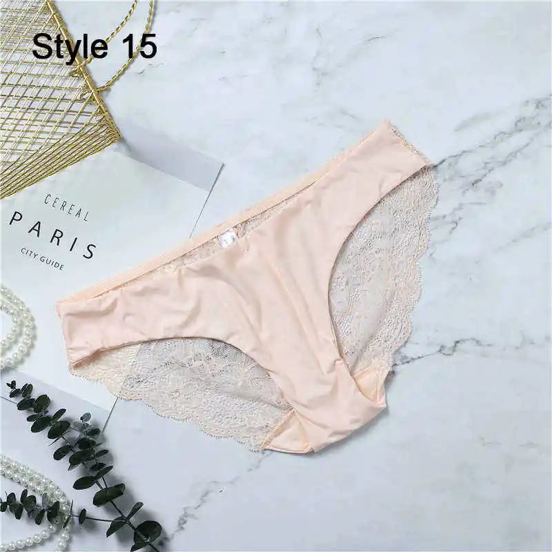 Women Sexy Lace Pantie Cotton Seamless Breathable Leopard Sexy Lingerie Ice Silk Fashion Underwear - Jungle Line