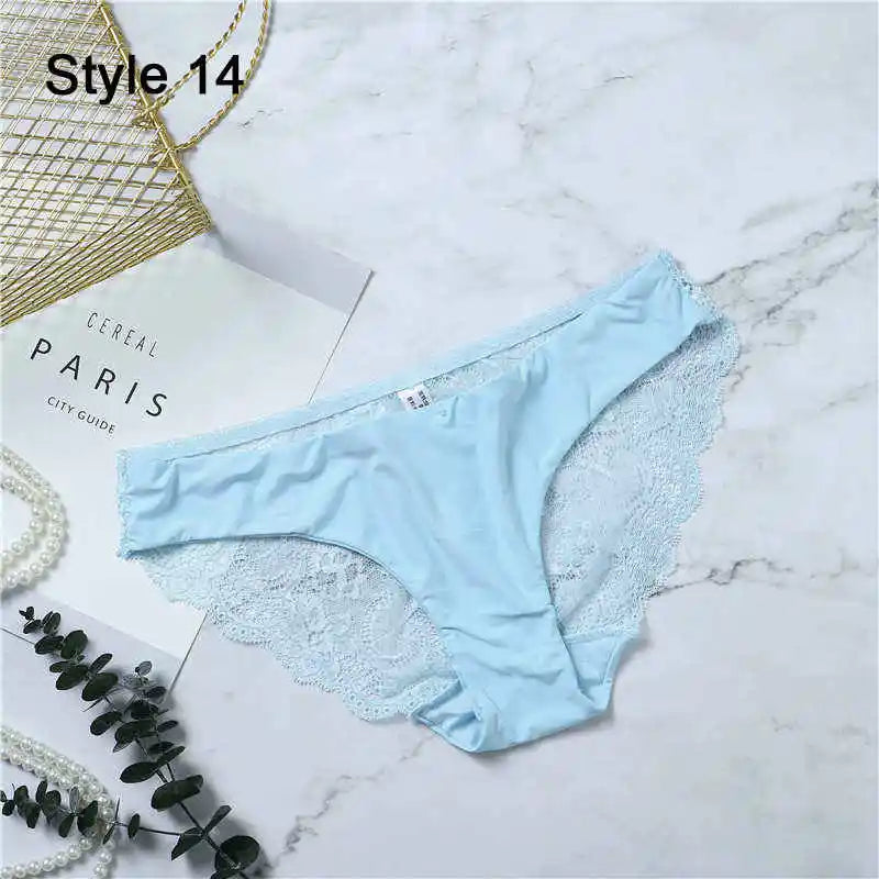 Women Sexy Lace Pantie Cotton Seamless Breathable Leopard Sexy Lingerie Ice Silk Fashion Underwear - Jungle Line