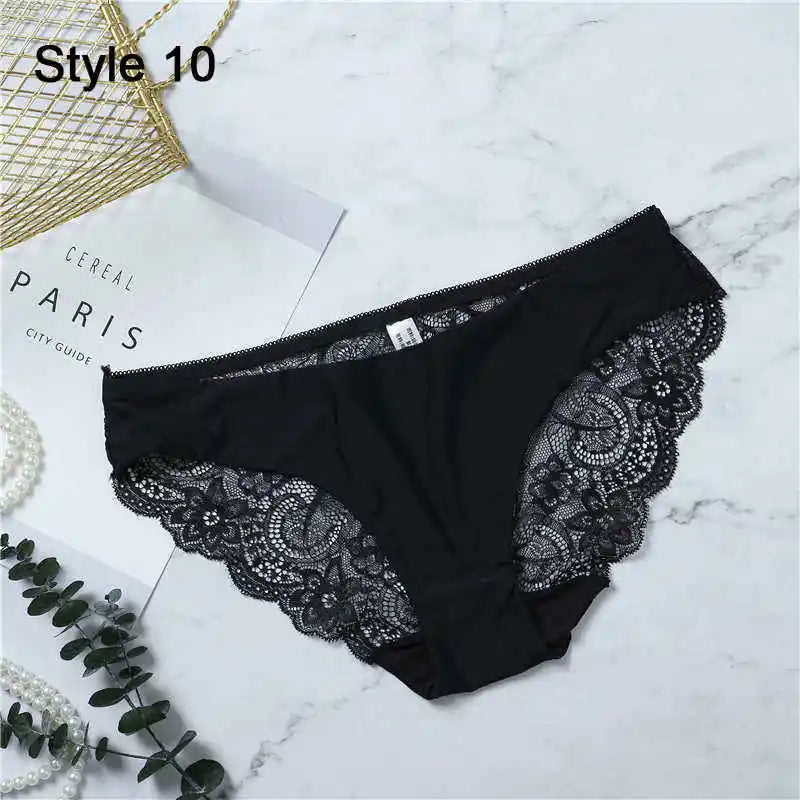 Women Sexy Lace Pantie Cotton Seamless Breathable Leopard Sexy Lingerie Ice Silk Fashion Underwear - Jungle Line