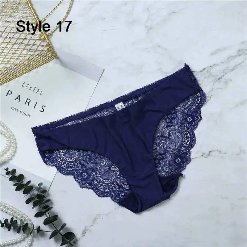 Women Sexy Lace Pantie Cotton Seamless Breathable Leopard Sexy Lingerie Ice Silk Fashion Underwear - Jungle Line