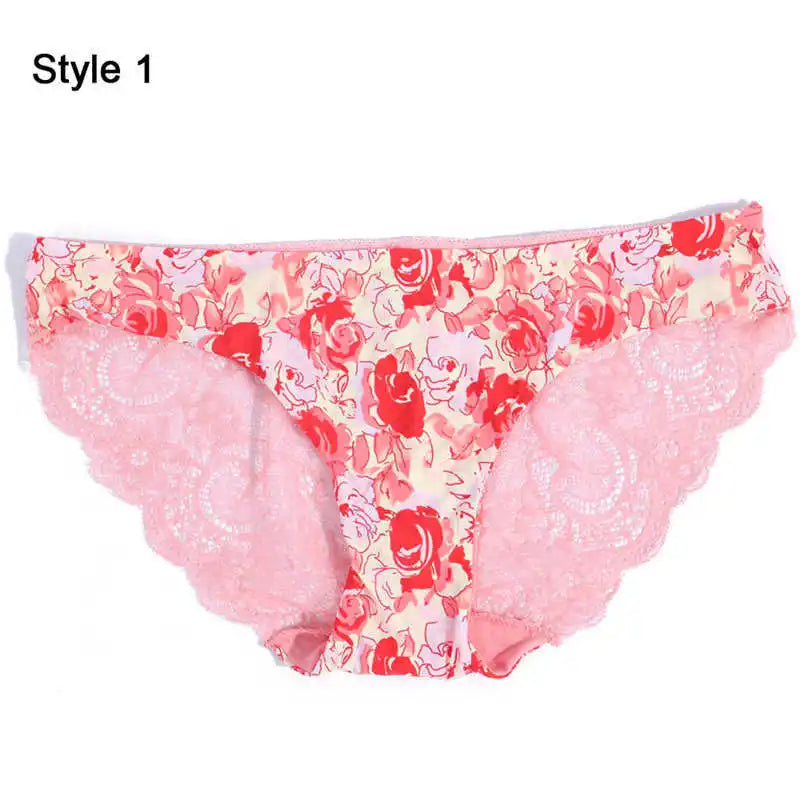 Women Sexy Lace Pantie Cotton Seamless Breathable Leopard Sexy Lingerie Ice Silk Fashion Underwear - Jungle Line