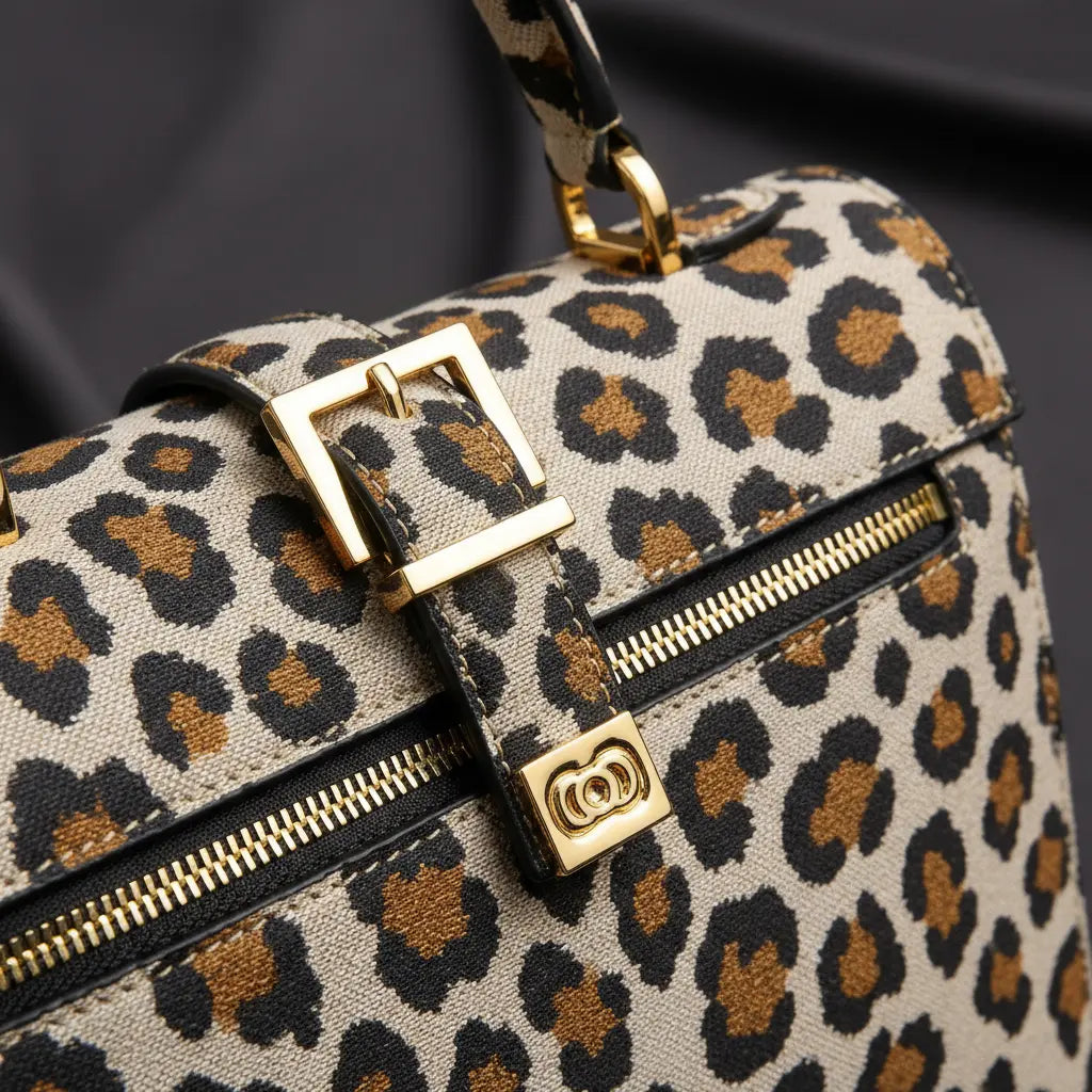 Détails sac léopard