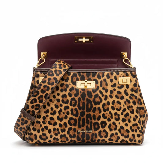 Sac à main léopard premium