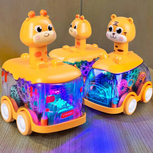 Baby Animal Car Toys Toddler Press and Go Cars Pull Back Jungle Line