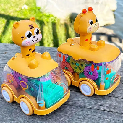 Baby Animal Car Toys Toddler Press and Go Cars Pull Back Jungle Line