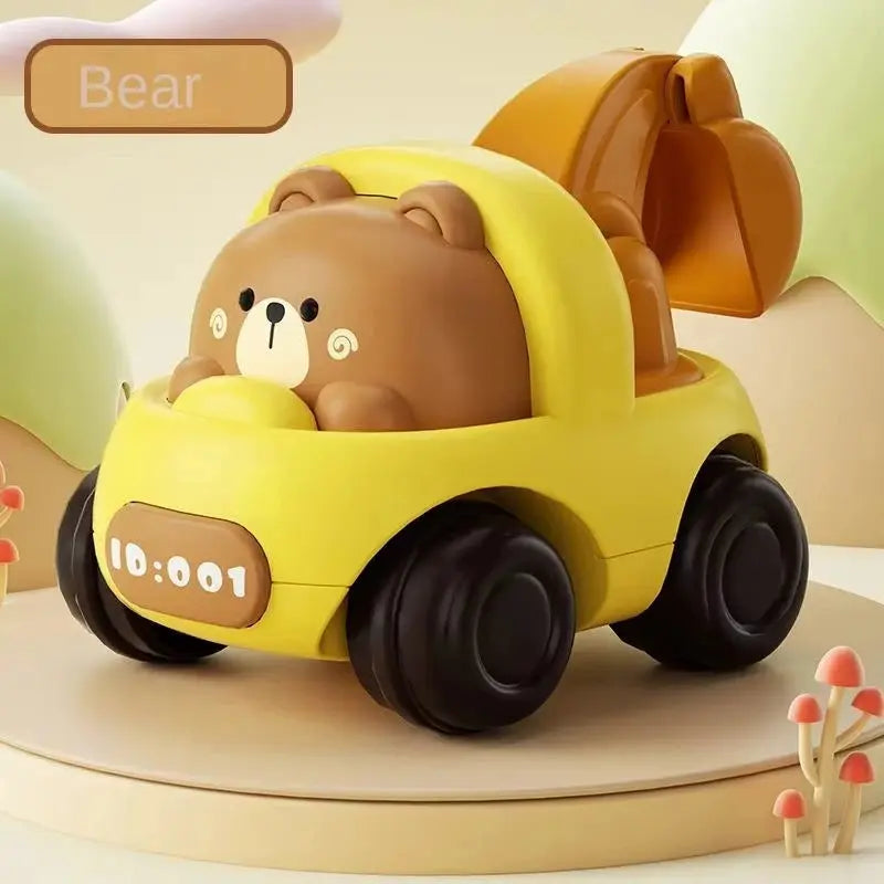 Baby Animal Car Toys Toddler Press and Go Cars Pull Back Jungle Line