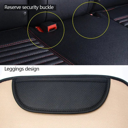 Jungle Line SEAMETAL PU leather car seat cover in white, universal fit, with padded design for vehicle interior protection