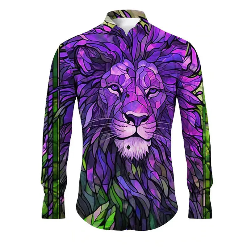 Men's New Fashion Long-Sleeved Shirts Casual Autumn - Jungle Line