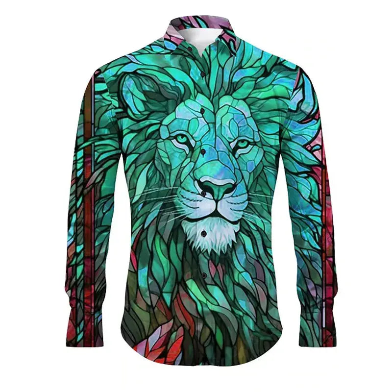 Men's New Fashion Long-Sleeved Shirts Casual Autumn - Jungle Line