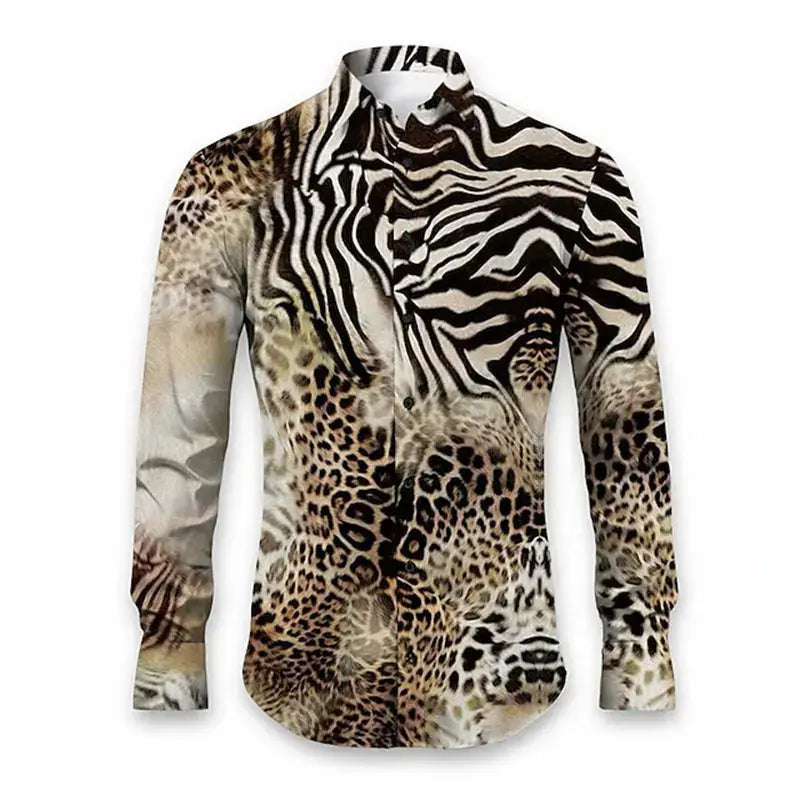 Men's New Fashion Long-Sleeved Shirts Casual Autumn - Jungle Line