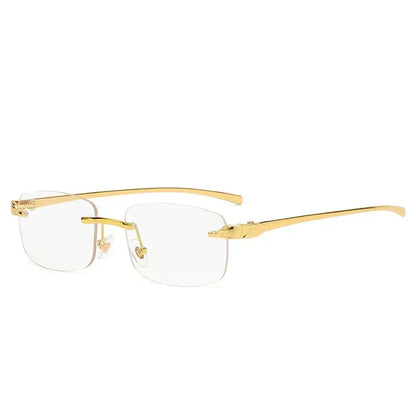 Fashion Vintage Rimless Square Sunglasses  Men - Jungle Line
