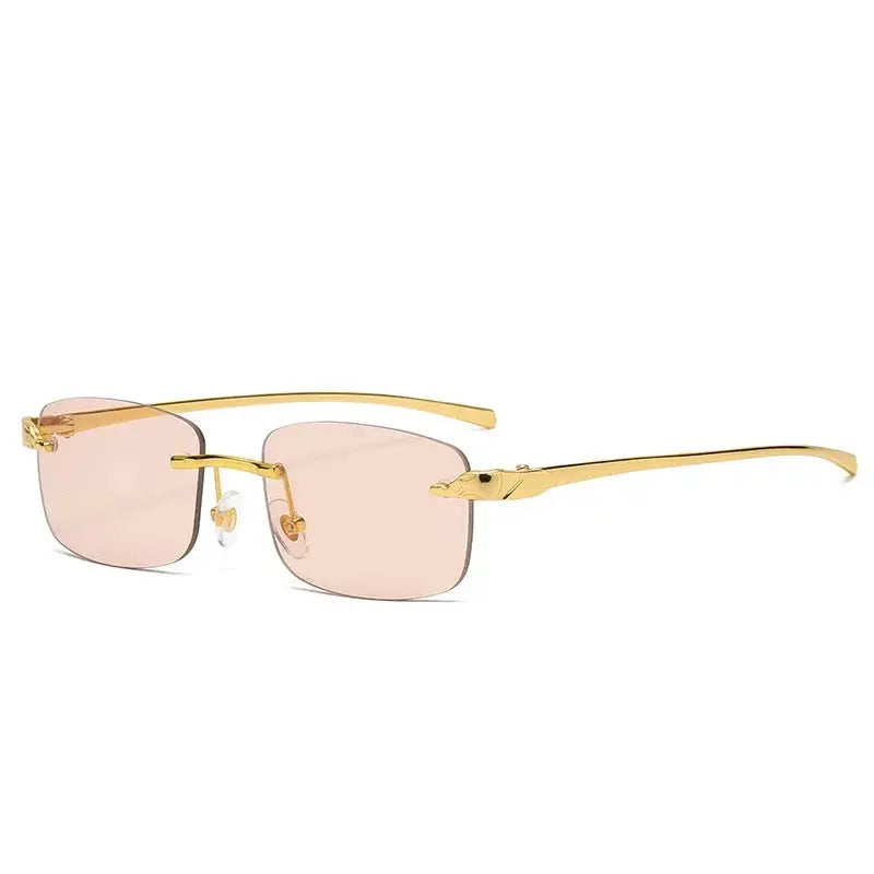 Fashion Vintage Rimless Square Sunglasses  Men - Jungle Line