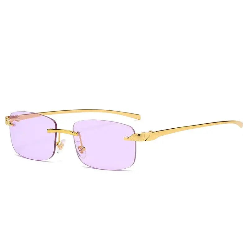 Fashion Vintage Rimless Square Sunglasses  Men - Jungle Line