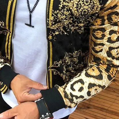 Spring Autumn New Y2K Print Fashion Casual Jacket Jungle Line