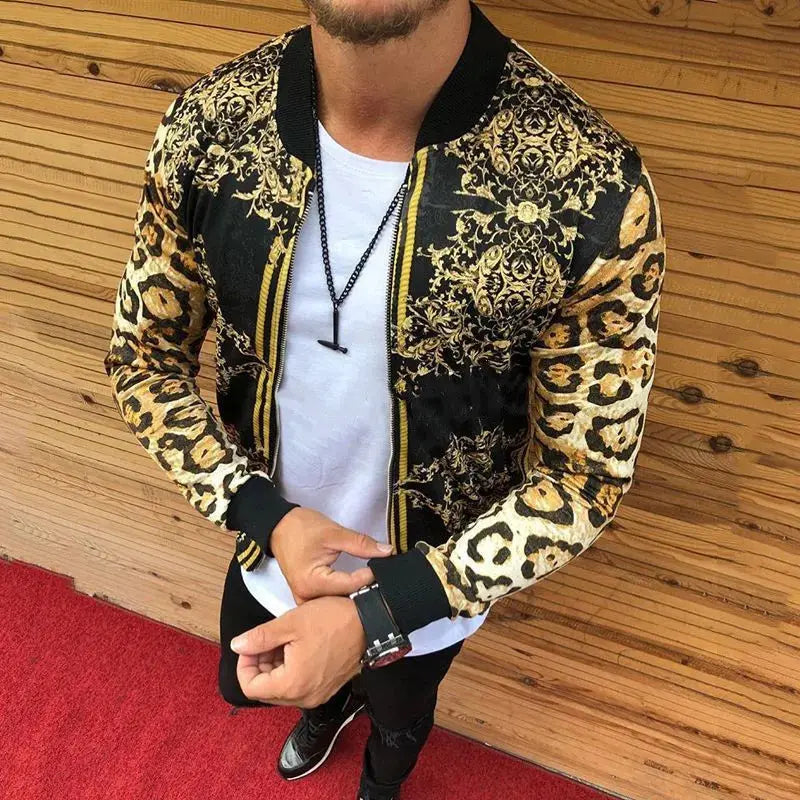 Spring Autumn New Y2K Print Fashion Casual Jacket Jungle Line