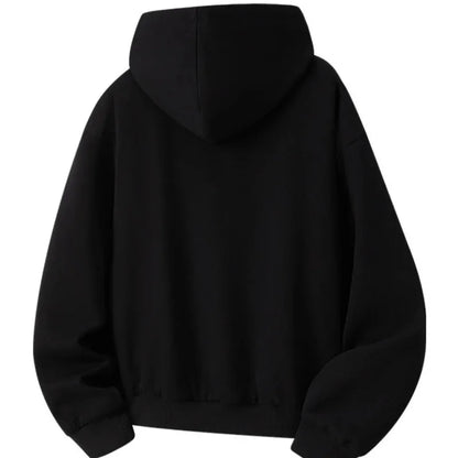 Sweat à capuche homme Jungle Line, double face, imprimé léopard, poches, fermeture éclair, contraste, style réversible.