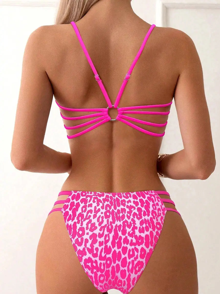 Sexy Leopard Micro Bikini Women Swimsuit Female Jungle Line
