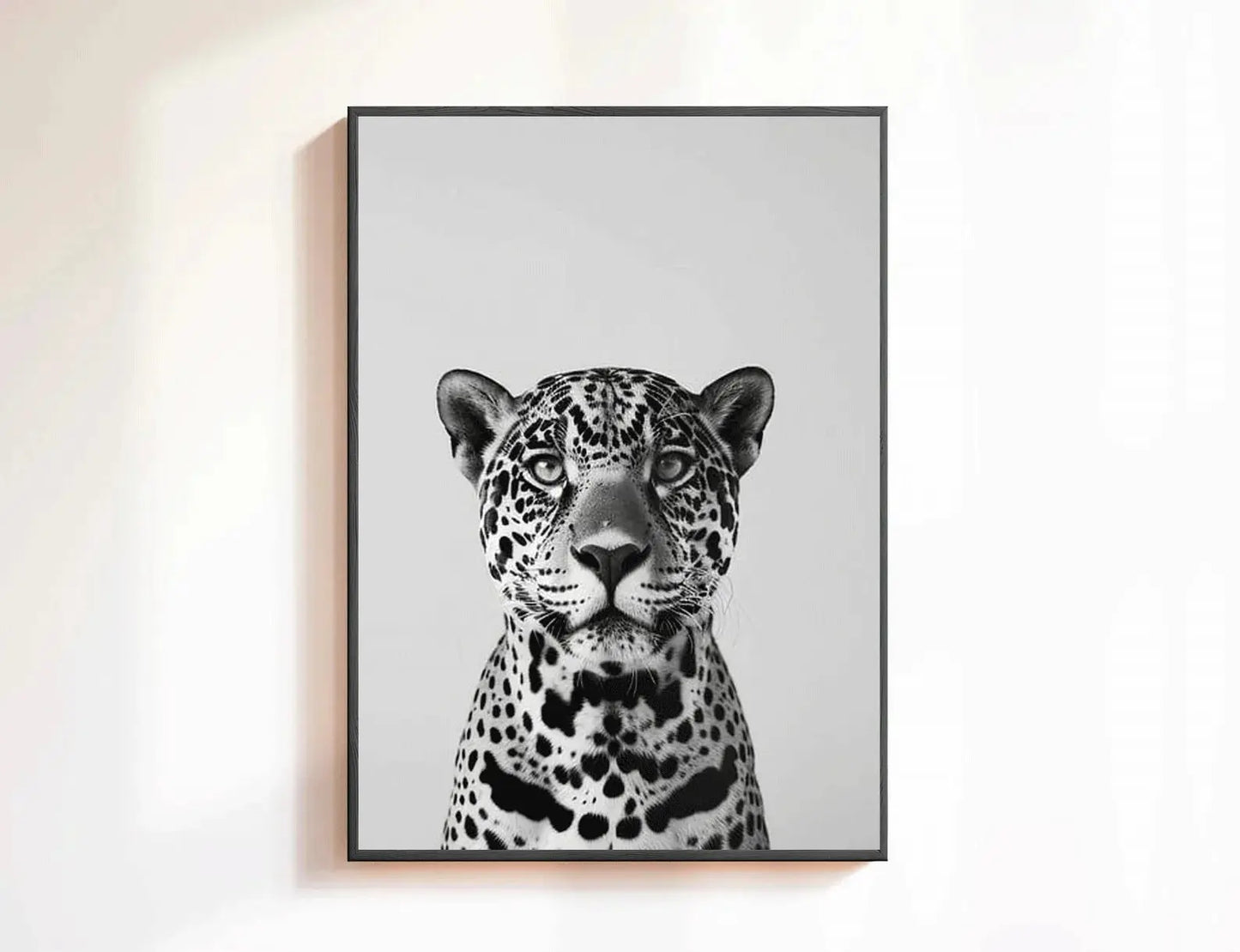 Fashion Stylish Wall Art Print - Trendy Leopard Roar Print - Black and White - Home Decor - Printable Wall Art Digital Download - Jungle Line