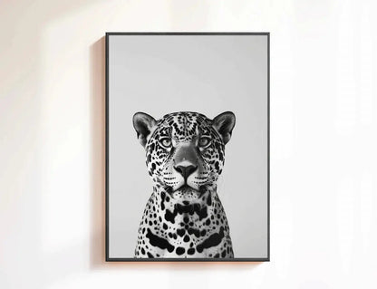 Fashion Stylish Wall Art Print - Trendy Leopard Roar Print - Black and White - Home Decor - Printable Wall Art Digital Download - Jungle Line