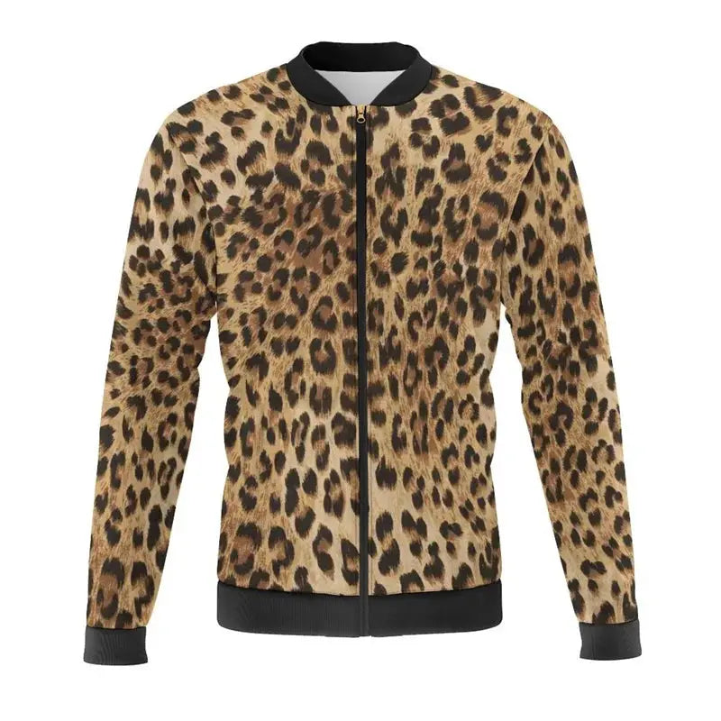 New Leopard Print 3d Printed Colorful Jacket New - Jungle Line