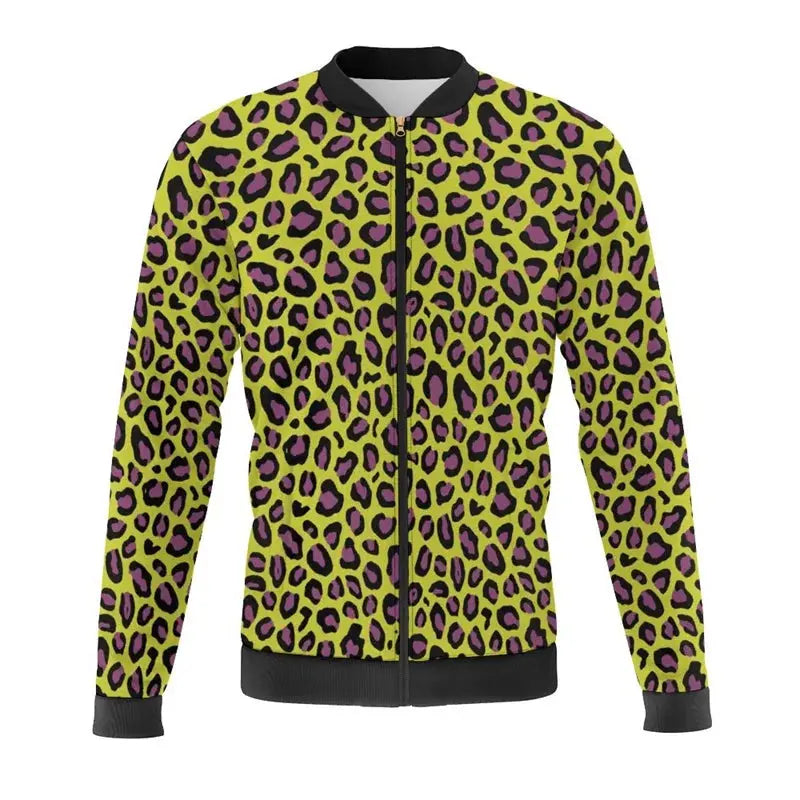 New Leopard Print 3d Printed Colorful Jacket New - Jungle Line