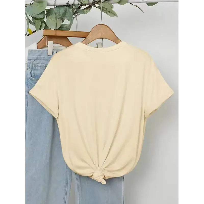 Women's Leopard Floral Design Print  Casual Crew Neck Tee Tops T-shirt All Seasons Short Sleeve T Shirt Women Y2k Tshirt Clothes - Jungle Line