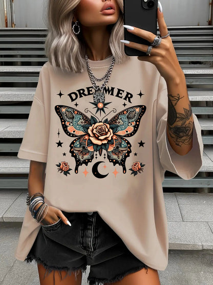 Summer Plus Size Fashion Women's T-Shirt Original Design - Jungle Line