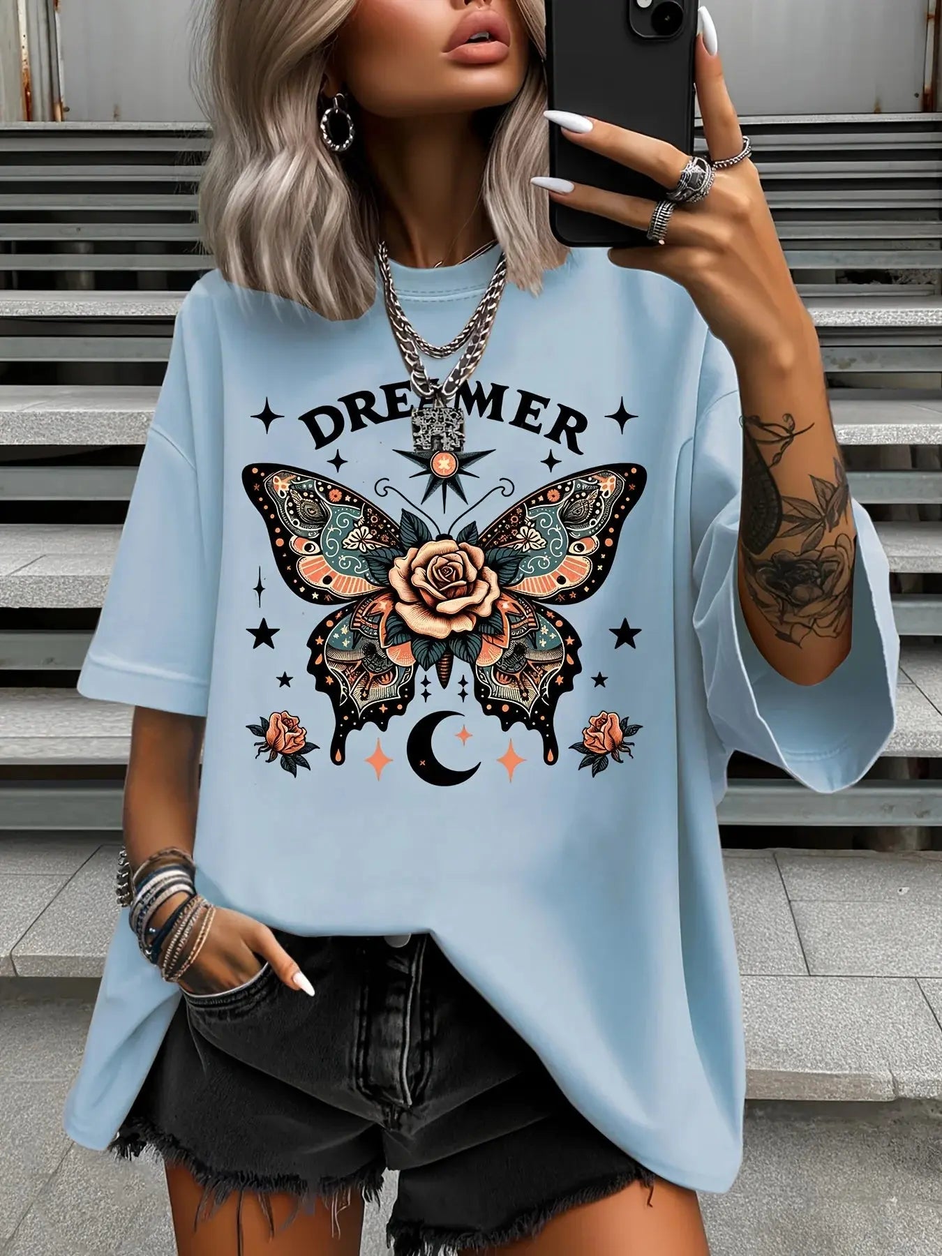 Summer Plus Size Fashion Women's T-Shirt Original Design - Jungle Line