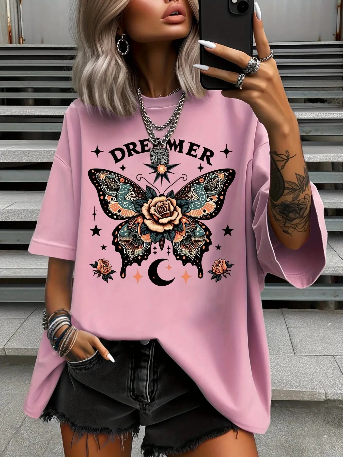 Summer Plus Size Fashion Women's T-Shirt Original Design - Jungle Line