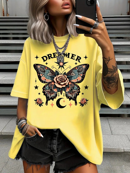 Summer Plus Size Fashion Women's T-Shirt Original Design - Jungle Line