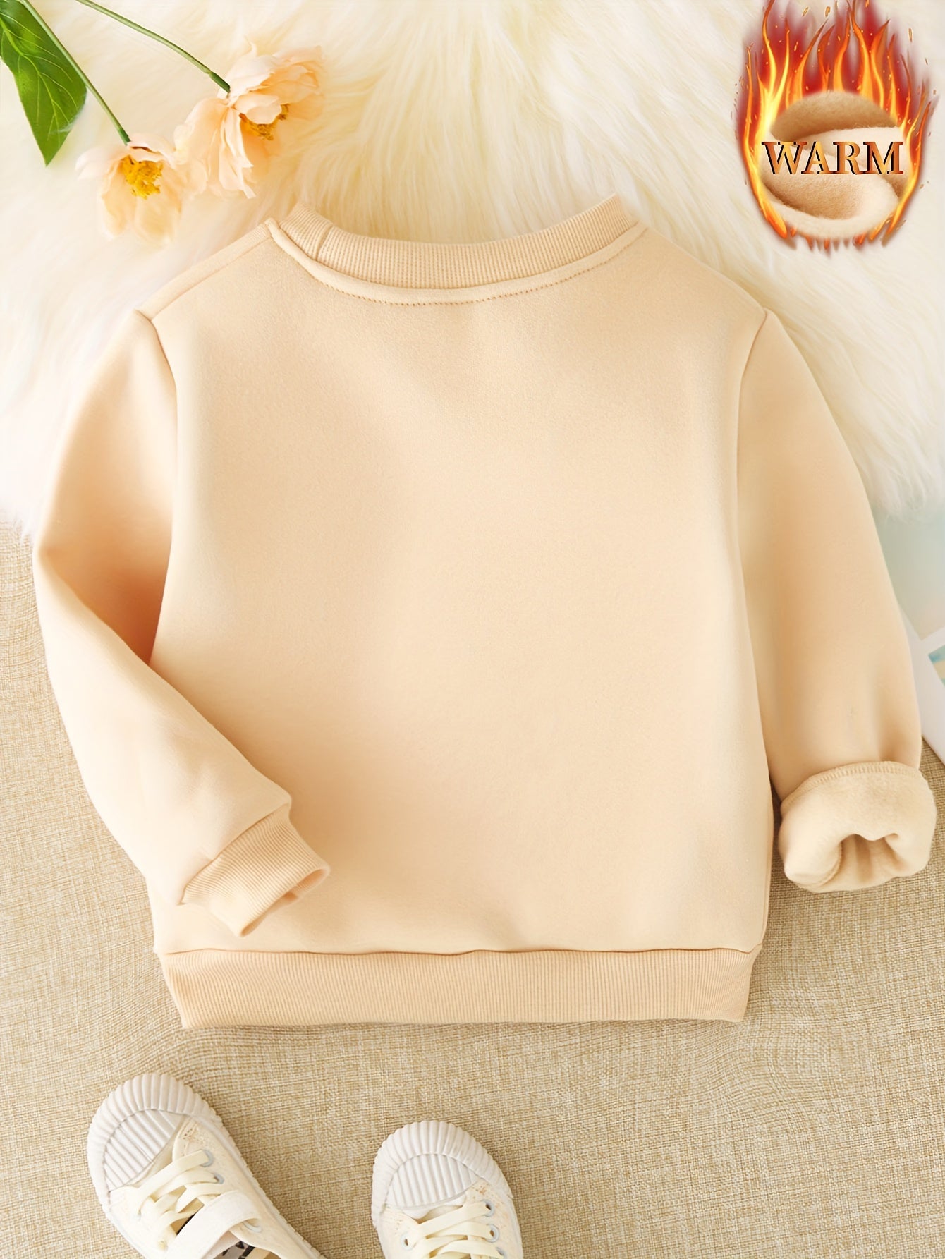 Sweatshirt Jungle Line pour fille « Daddy's Girl » en tissu stretch, motif léopard et lettres, col rond, coupe décontractée, épaisse.