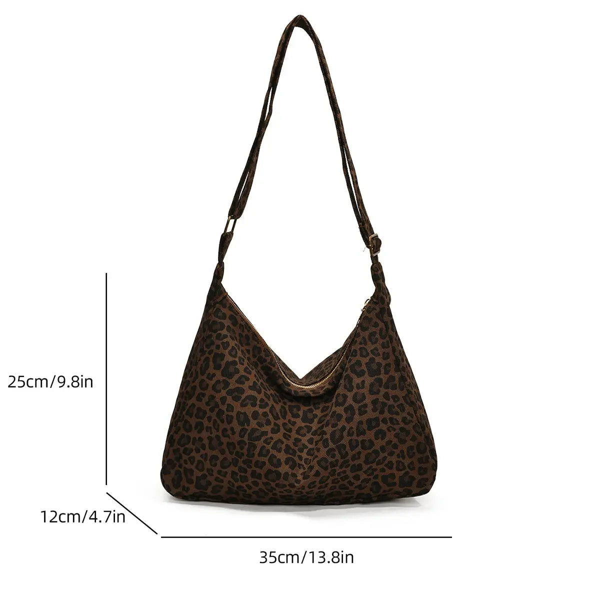 Trendy Casual Soft Textile Women's Shoulder Bag - Jungle Line