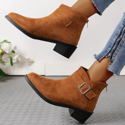 New Ankle Boots Women High Heels Women Shoes Jungle Line