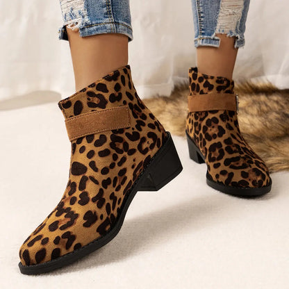 New Ankle Boots Women High Heels Women Shoes Jungle Line