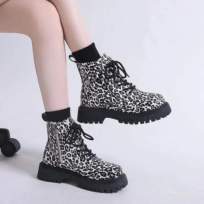 Trend New Snow Boots Winter Walking Mujer Goth Motorcycle Jungle Line
