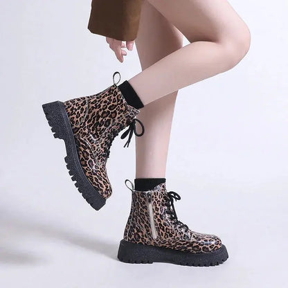 Trend New Snow Boots Winter Walking Mujer Goth Motorcycle Jungle Line
