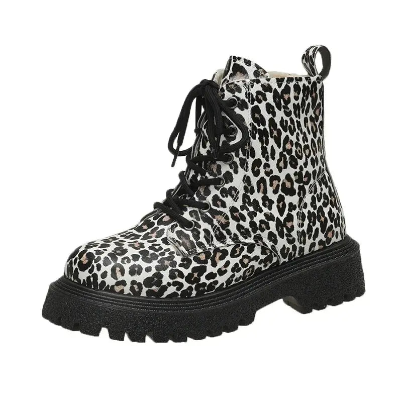 Trend New Snow Boots Winter Walking Mujer Goth Motorcycle Jungle Line