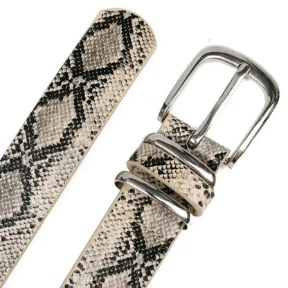 Y2K Girls Leopard Print Belt Women Jeans Snakeskin Pattern Belts Classic Simple PU Leather Waistband Long-lasting Fashion Belt Jungle Line