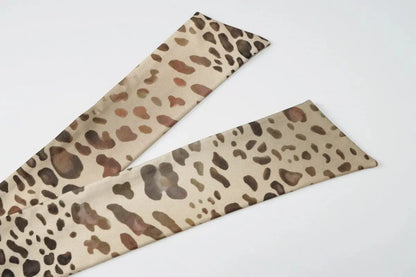 Robe longue sexy à imprimé léopard, style cryptographique, dos nu, ceinture bandage, vêtement de club pour femmes Jungle Line