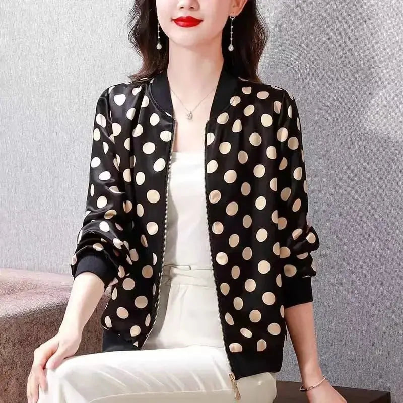 New Summer Fashionable Large Size Short Jacket For Women Loose Fit Sun Protection Clothing V-Neck Cardigan Top For Elderly - Jungle Line