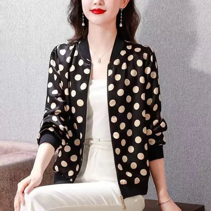 New Summer Fashionable Large Size Short Jacket For Women Loose Fit Sun Protection Clothing V-Neck Cardigan Top For Elderly - Jungle Line